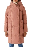 Frank + Oak The Hygge Water Resistant Puffer Coat In Dusty Wine