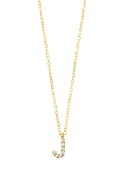 Bony Levy Icon Pavé Diamond Initial Pendant Necklace In 18k Yellow Gold - J