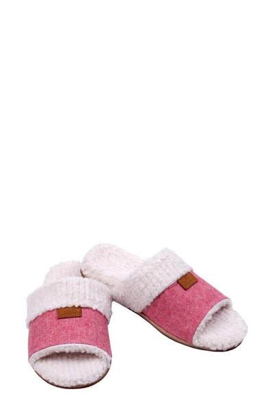 Revitalign Juniper Faux Shearling Orthotic Slide Sandal In Pink