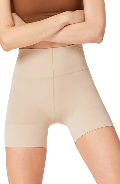 Item M6 Beauty High Waist Midi Shaping Shorts In Apricot