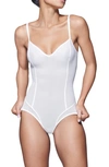 Item M6 All Mesh Shaping Bodysuit In White