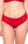 Curvy Couture Sheer Mesh High Cut Briefs In Crantastic