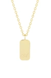 Brook & York Sloan Initial Pendant Necklace In Gold A