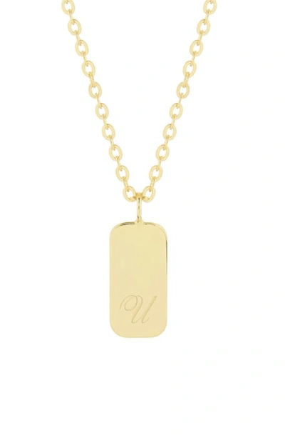 Brook & York Sloan Initial Pendant Necklace In Gold U