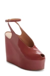 DRIES VAN NOTEN HIDDEN PLATFORM WEDGE SANDAL,WW212/211/H80+40