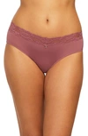 Montelle Intimates High Cut Lace Briefs In Mesa Rose