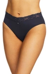 Montelle Intimates High Cut Lace Briefs In Shadow