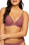 Montelle Intimates Mystique Underwire Plunge Bra In Mesa Rose