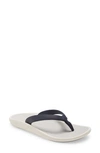 Olukai Pioe Flip Flop In Trench Blue/ Mist Grey