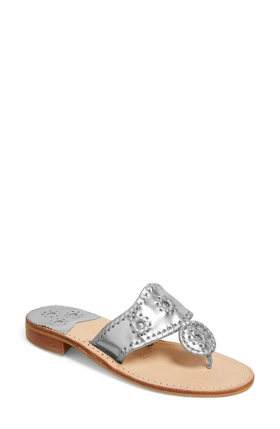 Jack Rogers Jacks Flip Flop In Silver