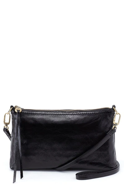 Hobo Darcy Convertible Leather Crossbody Bag In Black