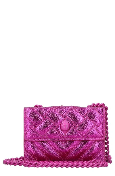 Kurt Geiger Micro Kensington Crossbody Bag In Pink