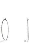 DAVID YURMAN 'CABLE CLASSICS' HOOP EARRINGS,E12120 SS