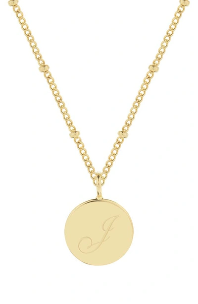 Brook & York Lizzie Initial Pendant Necklace In Gold J