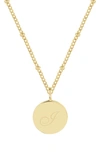 Brook & York Lizzie Initial Pendant Necklace In Gold I
