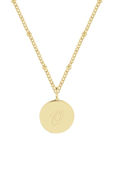 Brook & York Lizzie Initial Pendant Necklace In Gold O