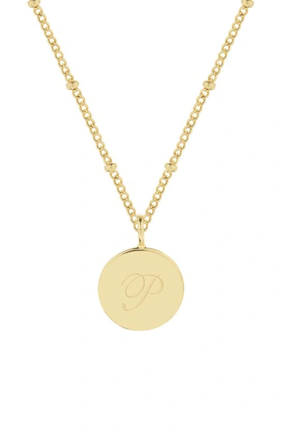 Brook & York Lizzie Initial Pendant Necklace In Gold P