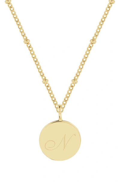 Brook & York Lizzie Initial Pendant Necklace In Gold N