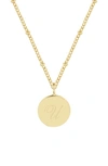 Brook & York Lizzie Initial Pendant Necklace In Gold U