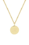 Brook & York Lizzie Initial Pendant Necklace In Gold R