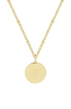 Brook & York Lizzie Initial Pendant Necklace In Gold V