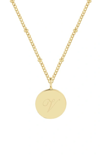 Brook & York Lizzie Initial Pendant Necklace In Gold V