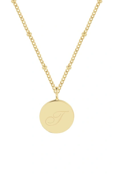 Brook & York Lizzie Initial Pendant Necklace In Gold T