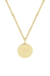 Brook & York Lizzie Initial Pendant Necklace In Gold Y