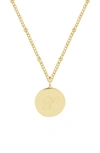 Brook & York Lizzie Initial Pendant Necklace In Gold X