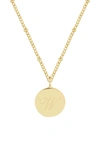 Brook & York Lizzie Initial Pendant Necklace In Gold W