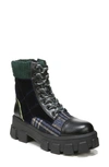 Circus By Sam Edelman Darren Quilted Combat Boot In Baltic Navy Multi