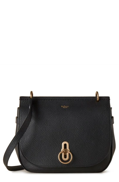 Mulberry Soft Amberley Leather Shoulder Bag In Black