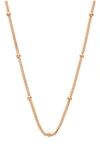 Sethi Couture Bead Station Chain In Rose