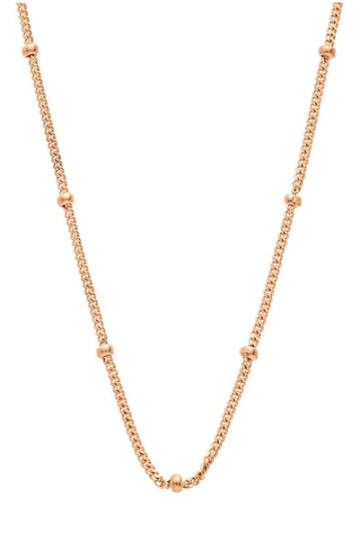 Sethi Couture Bead Station Chain In Rose