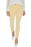 Jen7 By 7 For All Mankind Skinny Ankle Jeans In Yellow