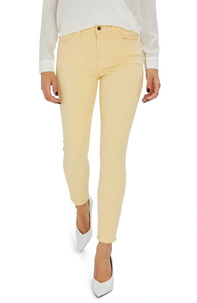 Jen7 By 7 For All Mankind Skinny Ankle Jeans In Yellow