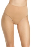 Skims Fits Everybody High Waisted Thong In Ochre
