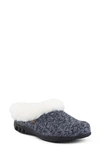 Therafit Women's Adele Cozy Knit Comfort Slipper Women's Shoes In Winter Blue