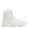 Jimmy Choo Diamond X Hike Leather Boots In X White