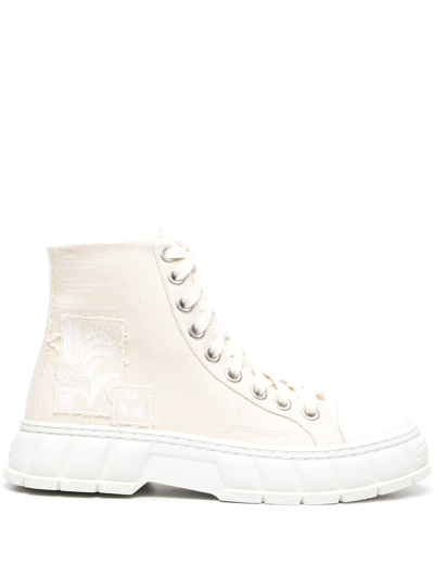 Viron Patch-detail High-top Sneakers In Neutrals