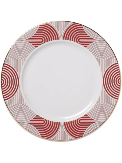 La Doublej Charger Plate In Slinky Rosso