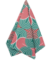 La Doublej All-over Graphic Print Dishtowel In Green