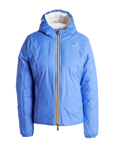 K-way Down Jackets In Blue