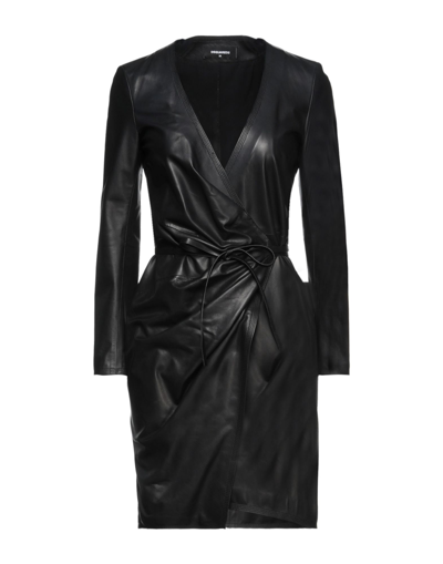 Dsquared2 Overcoats In Black