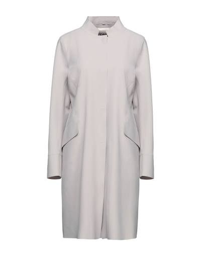 Herno Overcoats In Light Grey