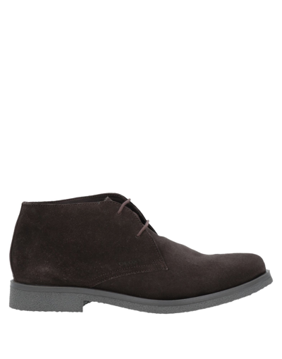 Geox Ankle Boots In Dark Brown