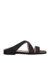 Pollini Sandals In Black