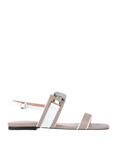 Pollini Sandals In Grey