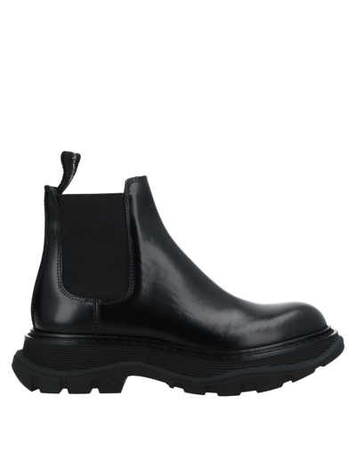Alexander Mcqueen Ankle Boots In Black