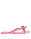 Valentino Garavani Toe Strap Sandals In Pink